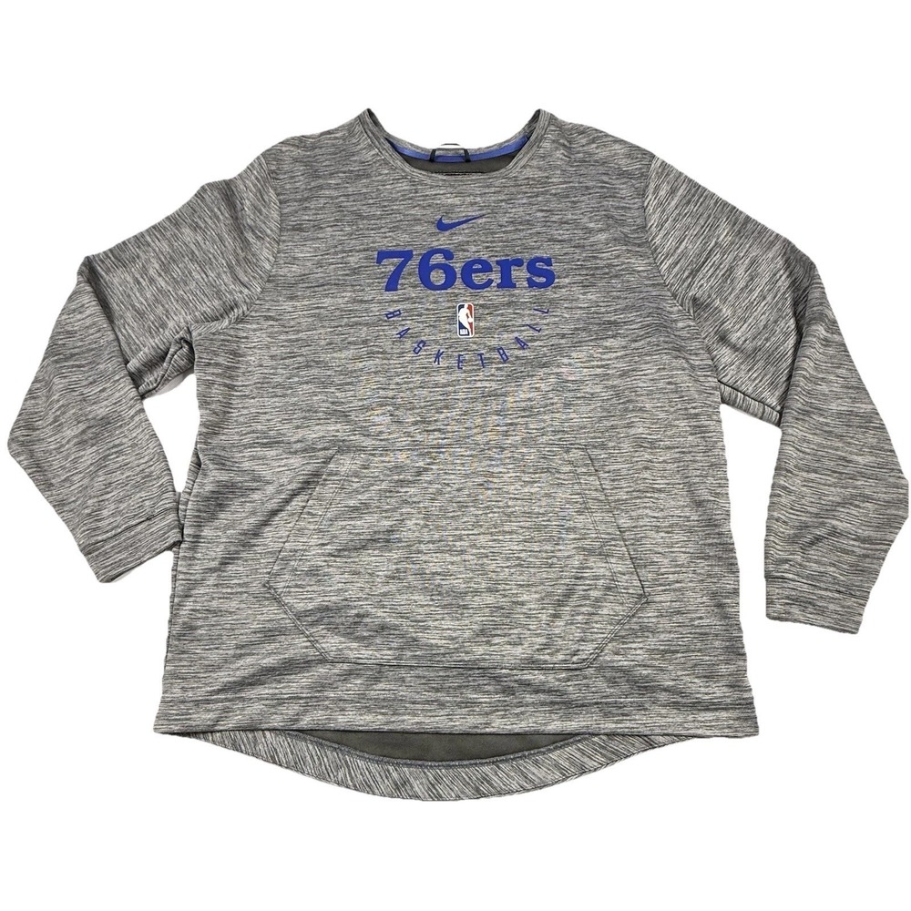 Philadelphia 76ers Nike‎ Dri-FIT Spotlight Practice Sweatshirt Gray Men's XL